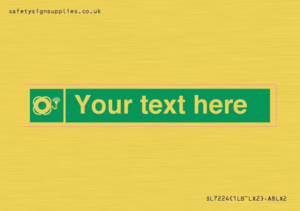 Custom sign safe condition Lifebuoy with light